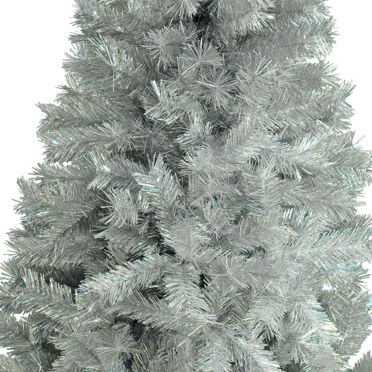 Luxe Christmas Silver Tinsel Tree - Lee Display