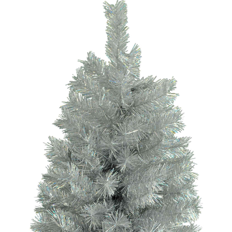Luxe Christmas Silver Tinsel Tree - Lee Display