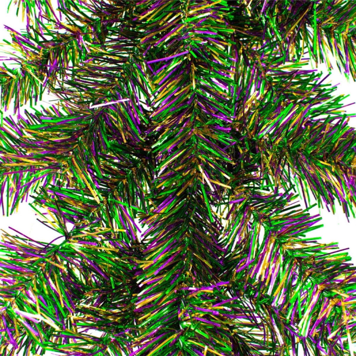 Mardi Gras Christmas Brush Garland - Lee Display