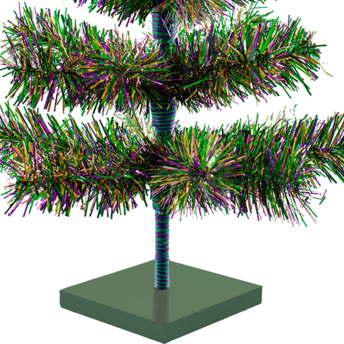 Mardi Gras Firework Tinsel Christmas Tree - Lee Display