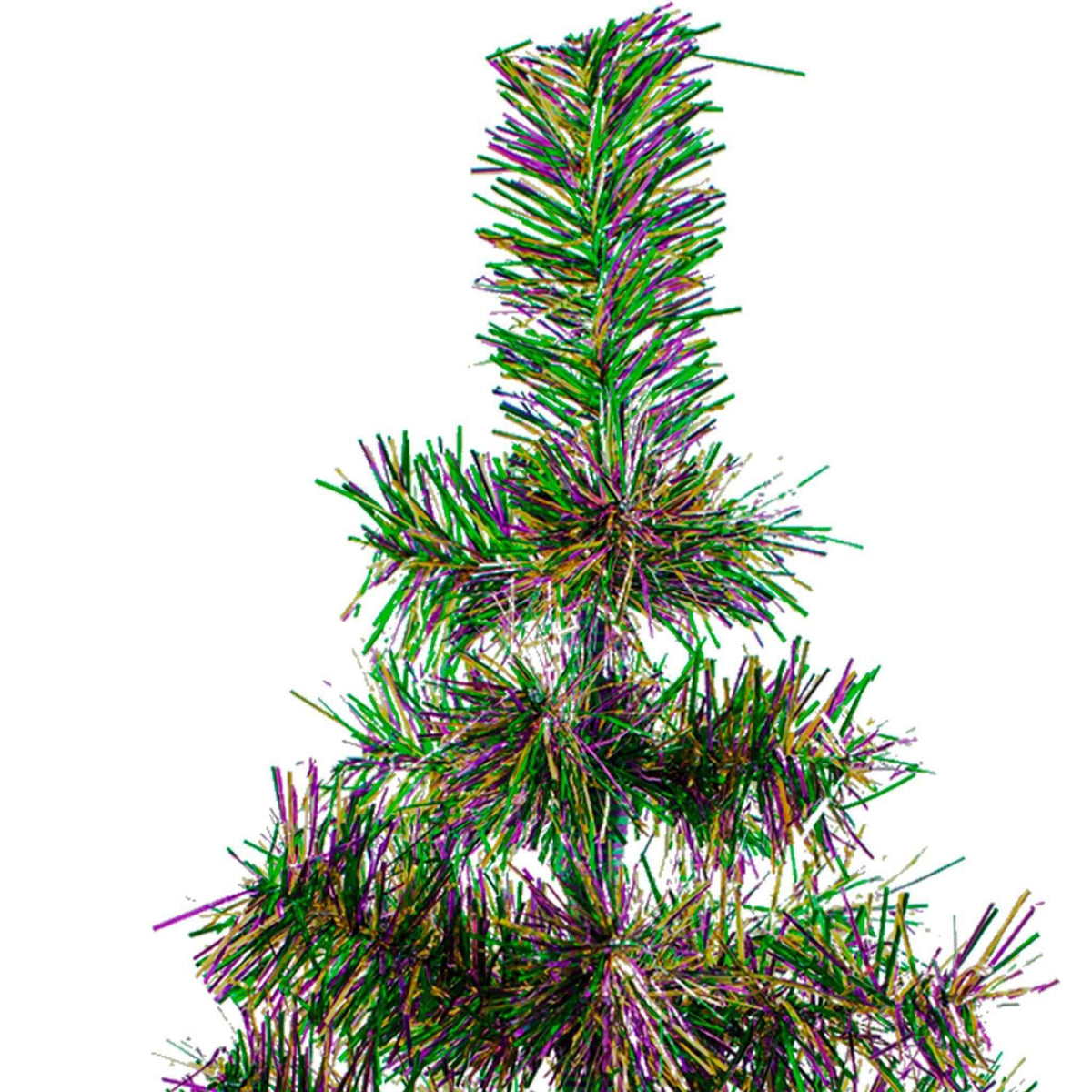 Mardi Gras Firework Tinsel Christmas Tree - Lee Display