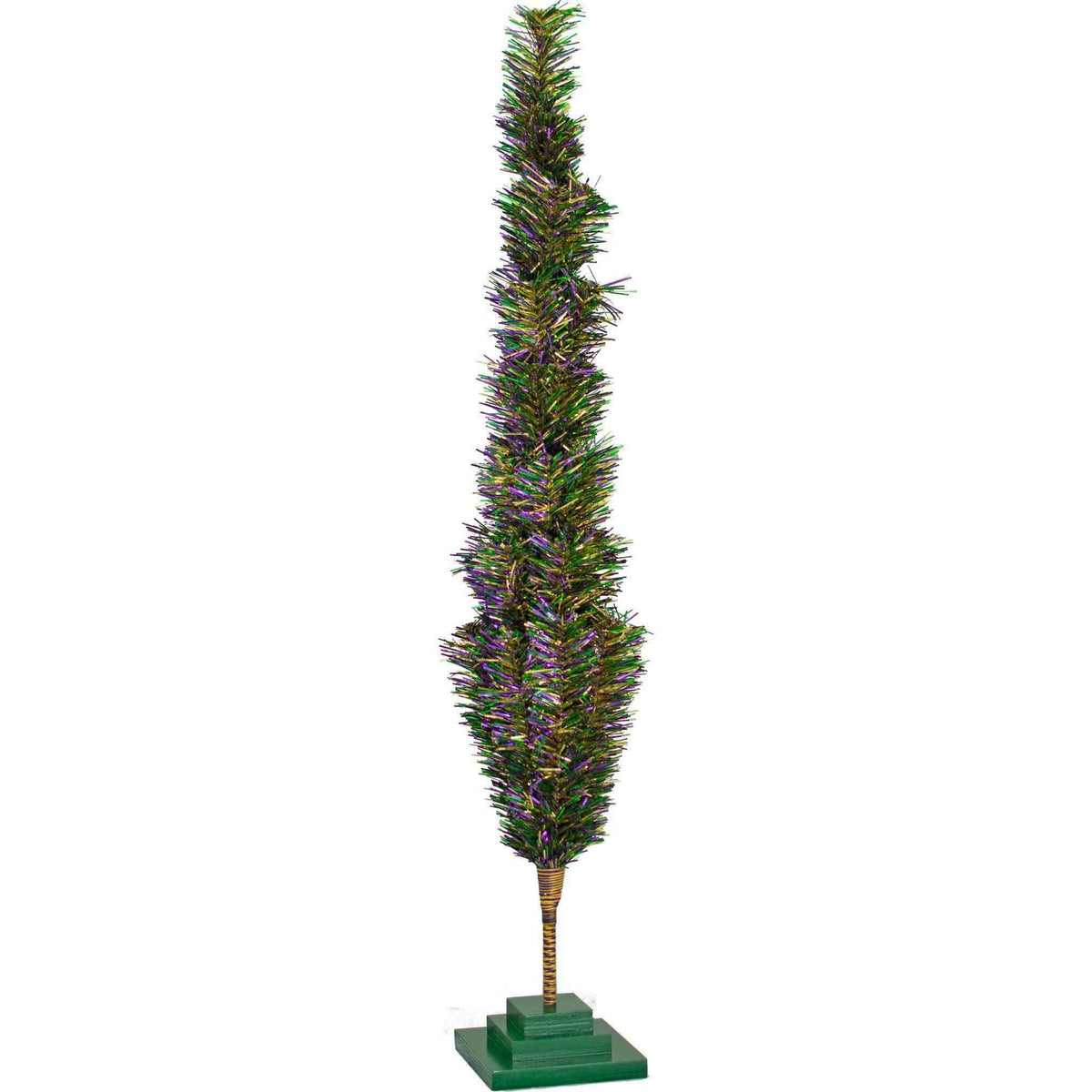 Mardi Gras Firework Tinsel Christmas Tree - Lee Display