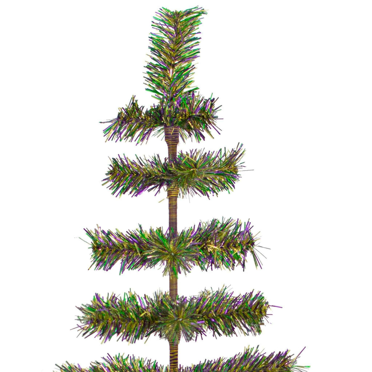 Mardi Gras Firework Tinsel Christmas Tree - Lee Display