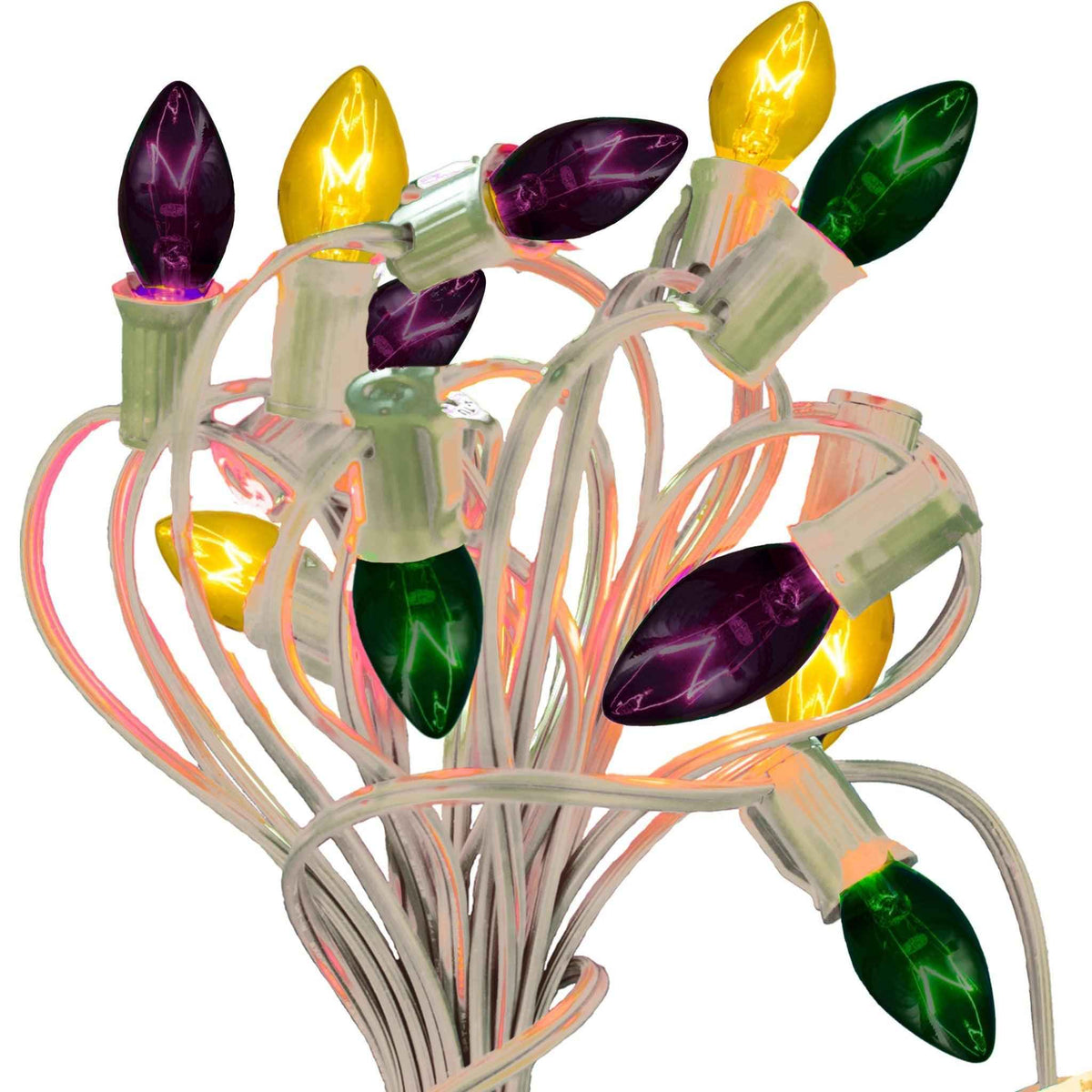 Mardi Gras Light Bulbs - Lee Display