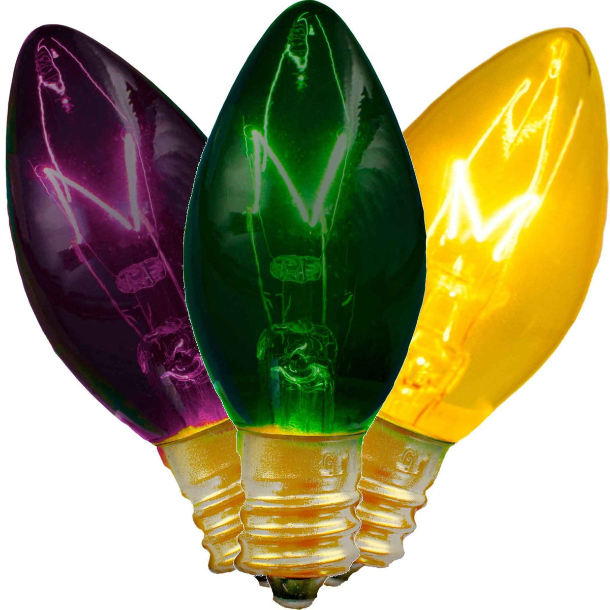 Mardi Gras Light Bulbs - Lee Display