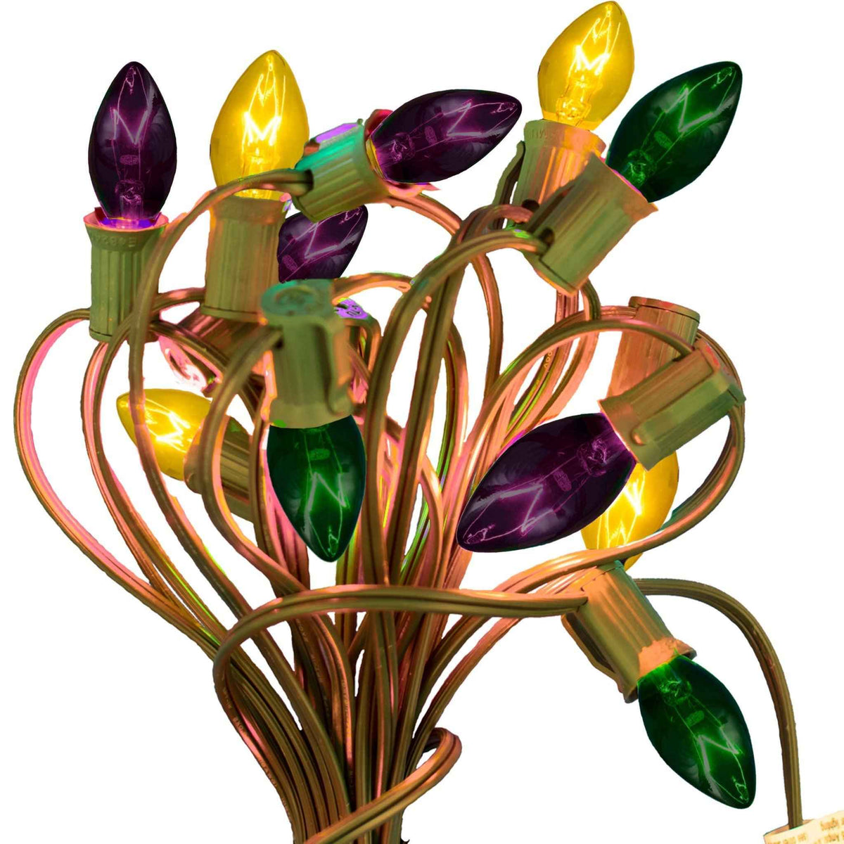 Mardi Gras Light Bulbs - Lee Display
