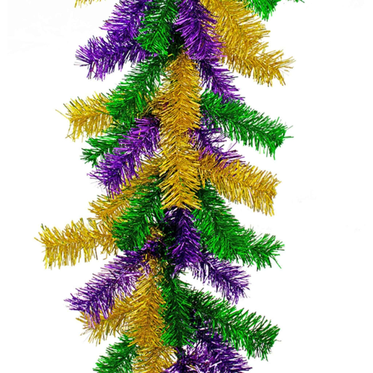 Mardi Gras Mixed Christmas Brush Garland - Lee Display