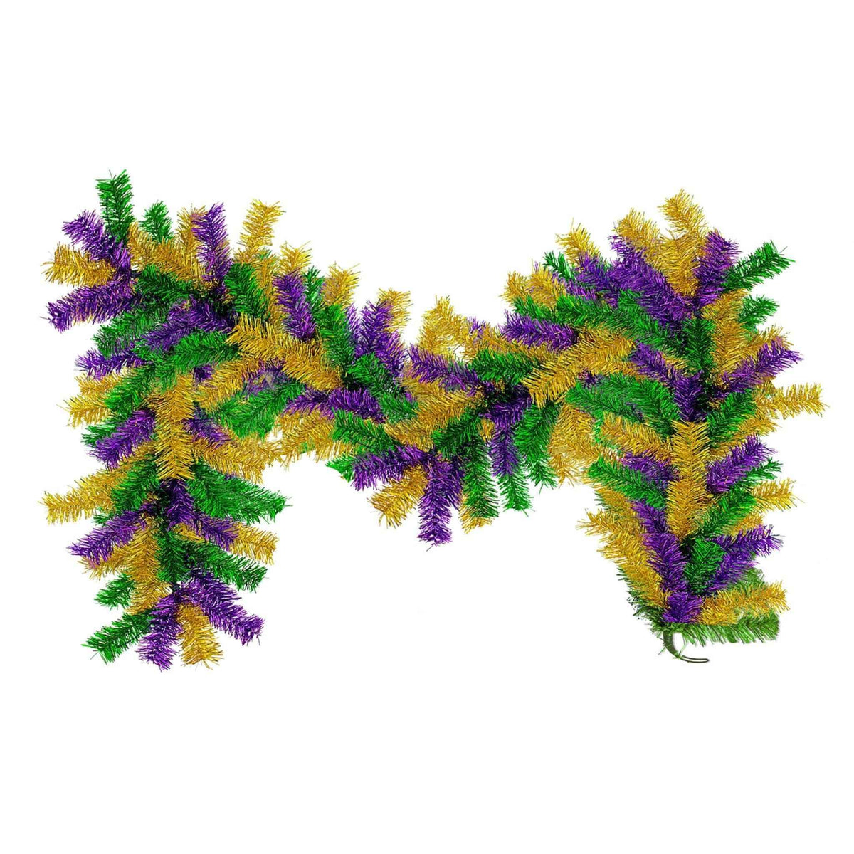 Mardi Gras Mixed Christmas Brush Garland - Lee Display