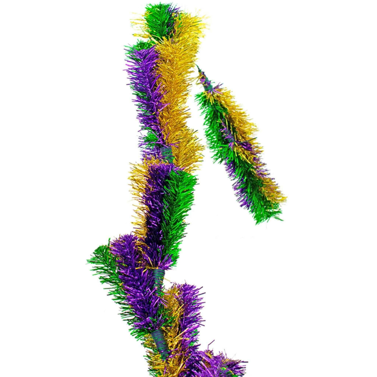 Mardi Gras Mixed Christmas Brush Garland - Lee Display