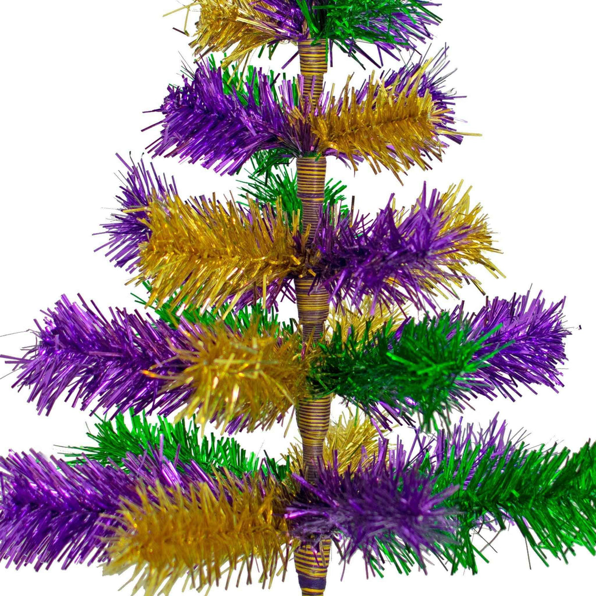 Mardi Gras Mixed Tinsel Christmas Trees - Lee Display
