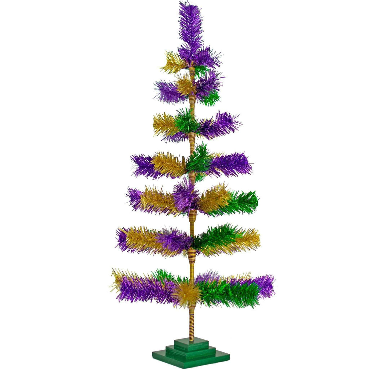 Mardi Gras Mixed Tinsel Christmas Trees - Lee Display