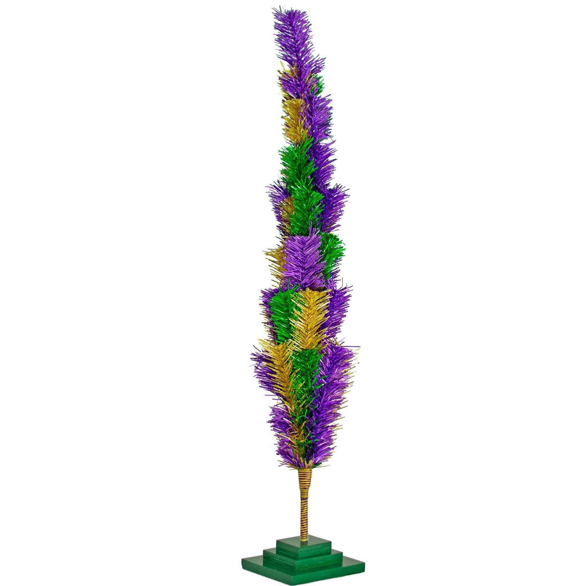 Mardi Gras Mixed Tinsel Christmas Trees - Lee Display