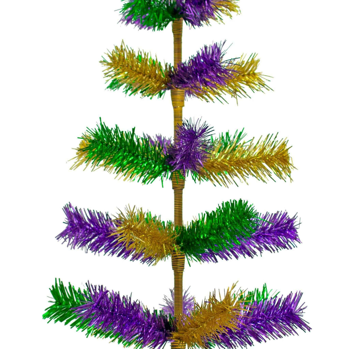 Mardi Gras Mixed Tinsel Christmas Trees - Lee Display