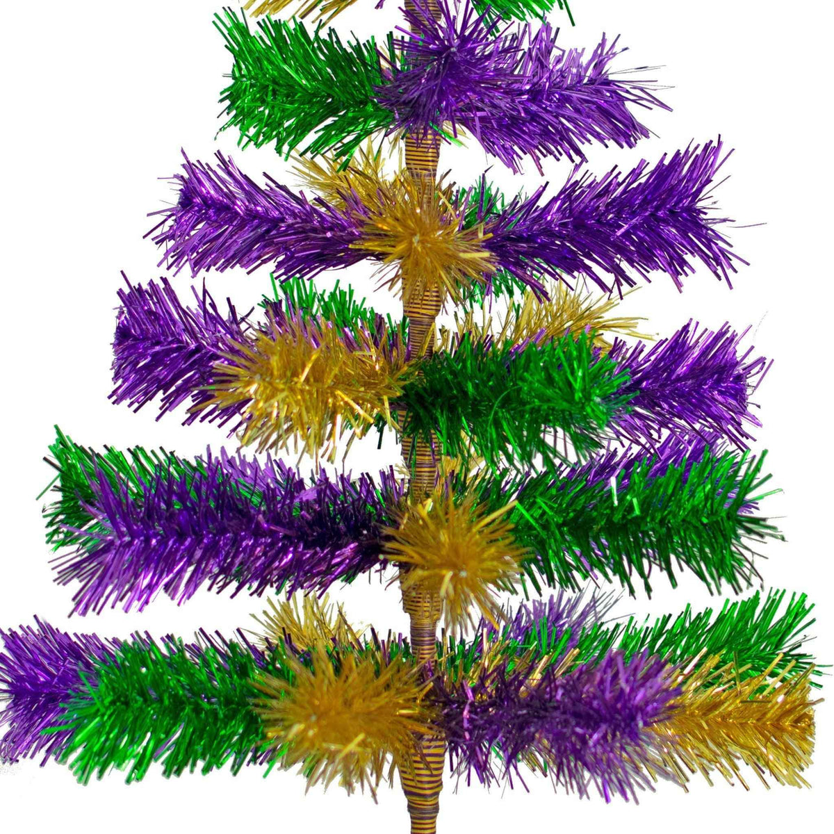 Mardi Gras Mixed Tinsel Christmas Trees - Lee Display