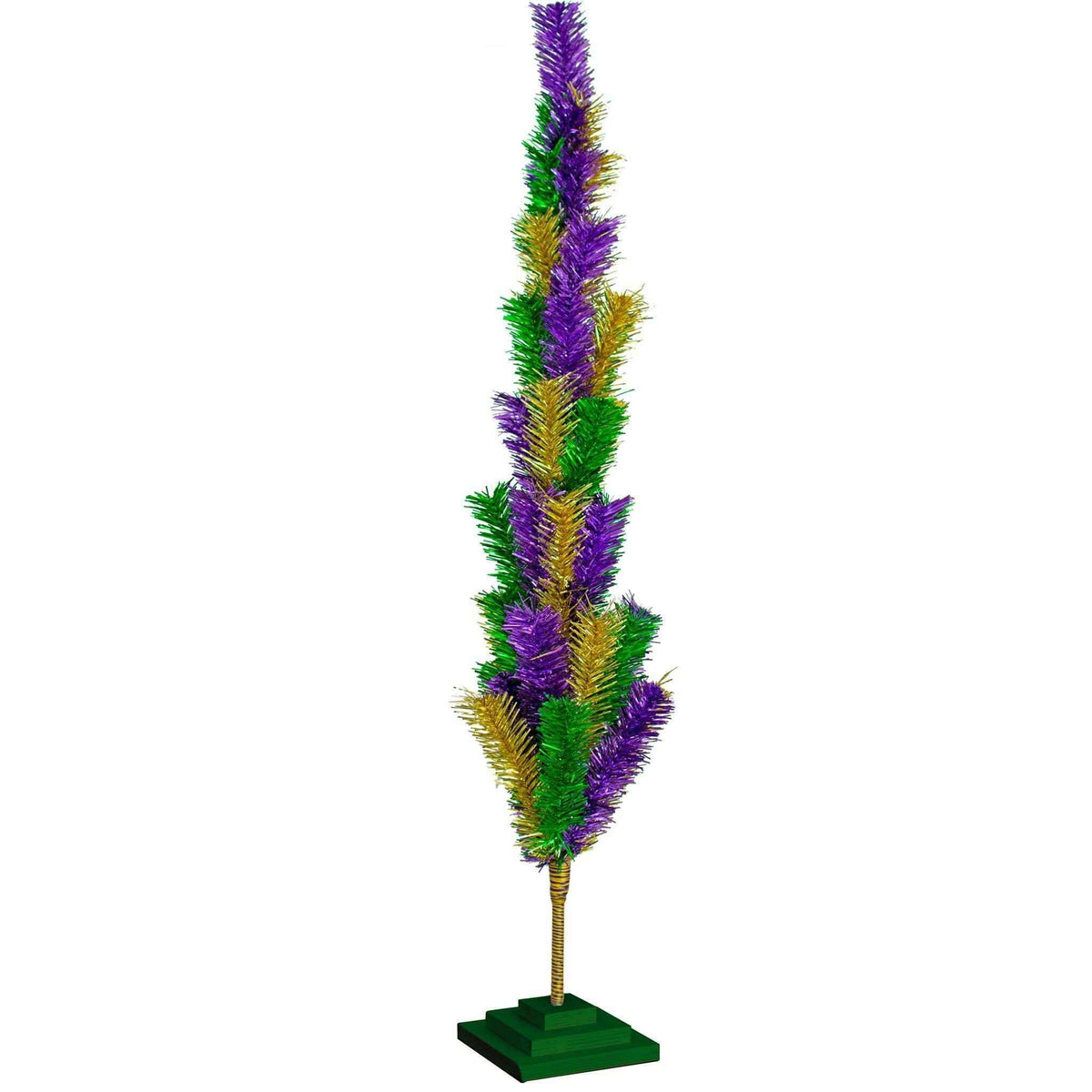 Mardi Gras Mixed Tinsel Christmas Trees - Lee Display