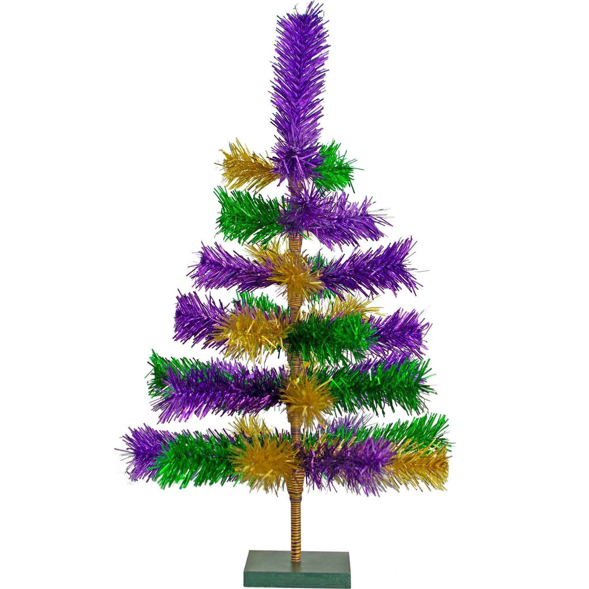 Mardi Gras Mixed Tinsel Christmas Trees - Lee Display