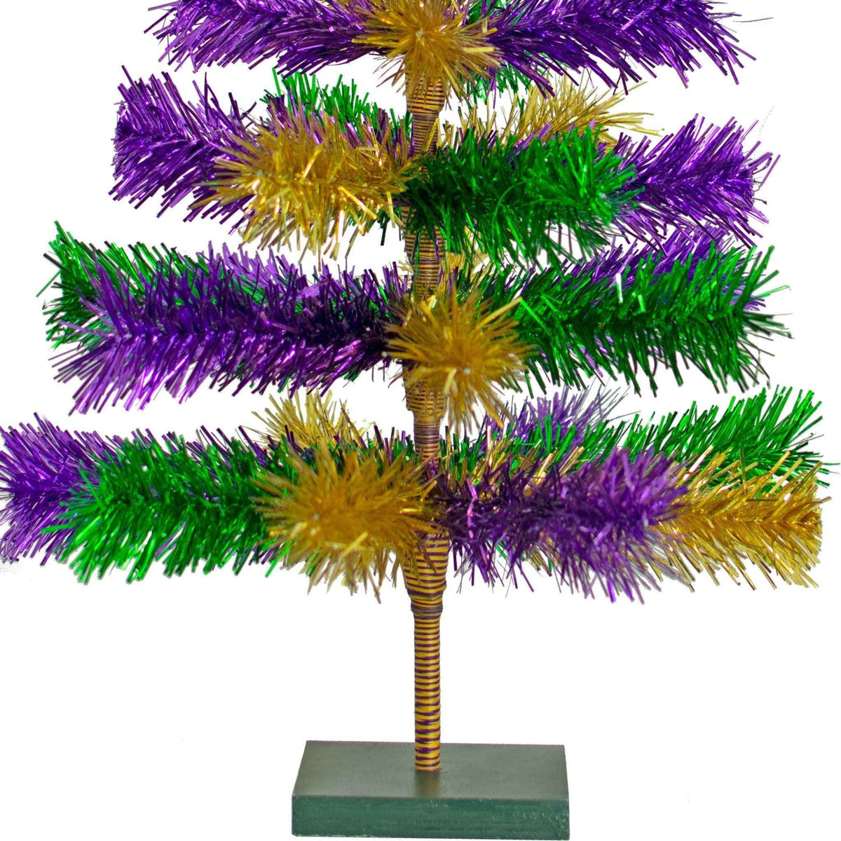 Mardi Gras Mixed Tinsel Christmas Trees - Lee Display