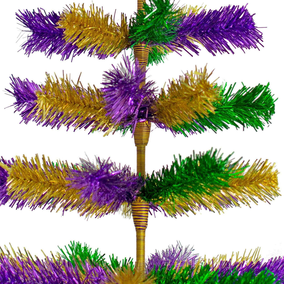 Mardi Gras Mixed Tinsel Christmas Trees - Lee Display