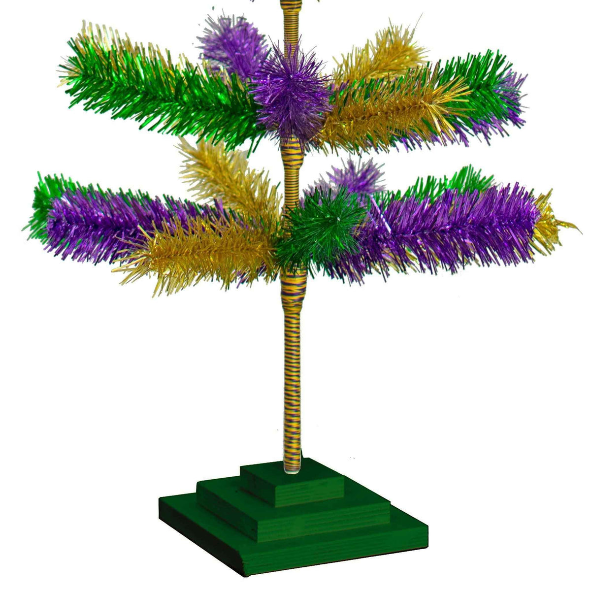 Mardi Gras Mixed Tinsel Christmas Trees - Lee Display