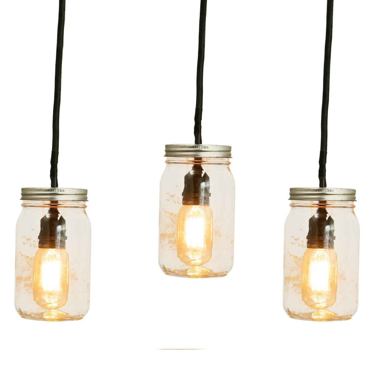 Mason Jar Pendant Lights - Lee Display
