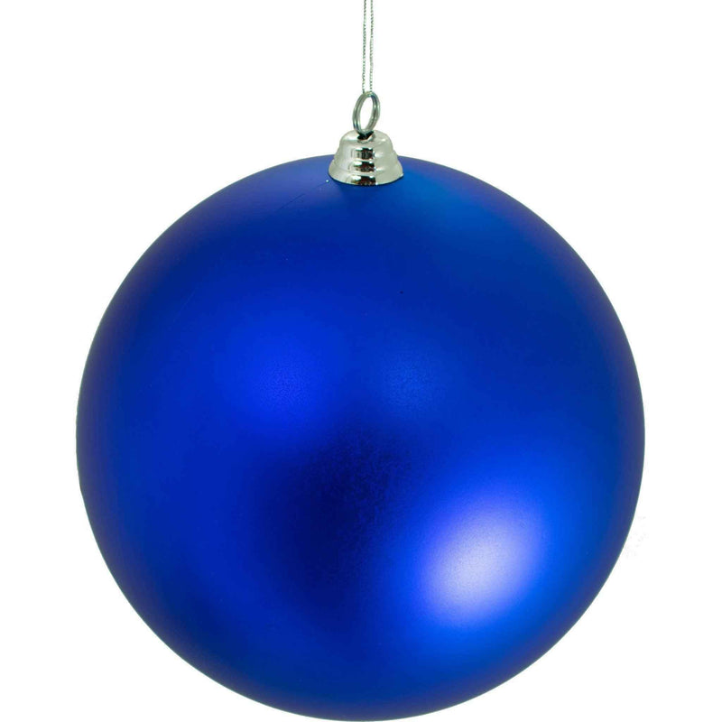 Matte Blue Ball Ornaments - Lee Display