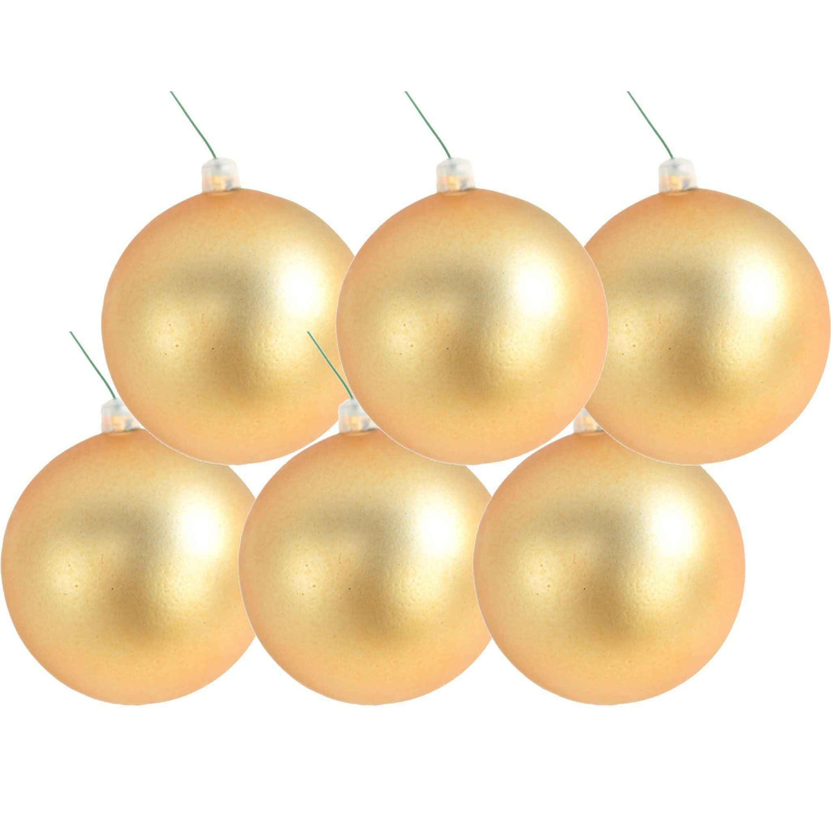 Matte Gold Ball Ornaments - Lee Display