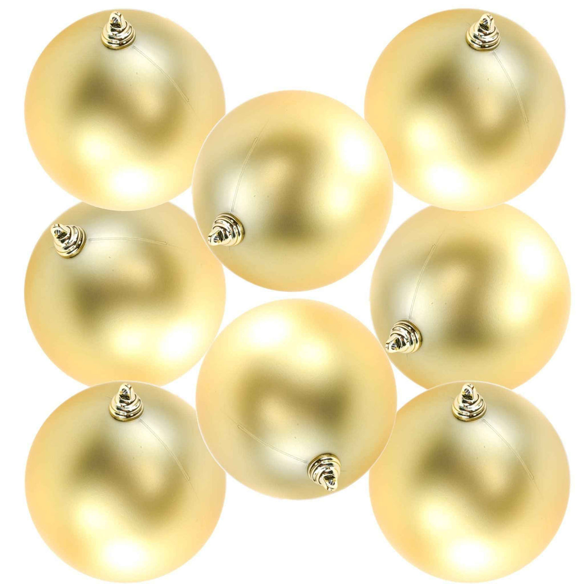 Matte Gold Ball Ornaments - Lee Display