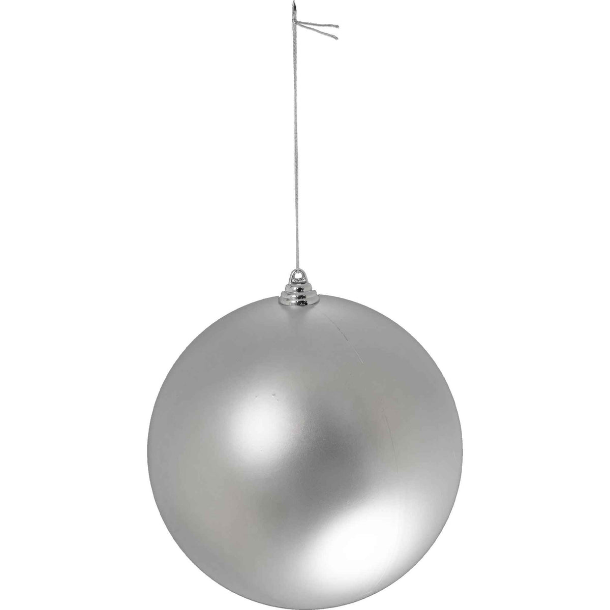 Matte Silver Ball Ornaments - Lee Display