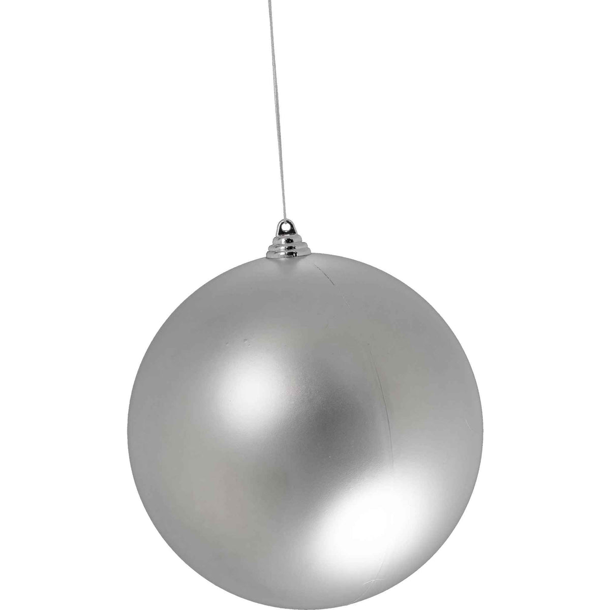 Matte Silver Ball Ornaments - Lee Display