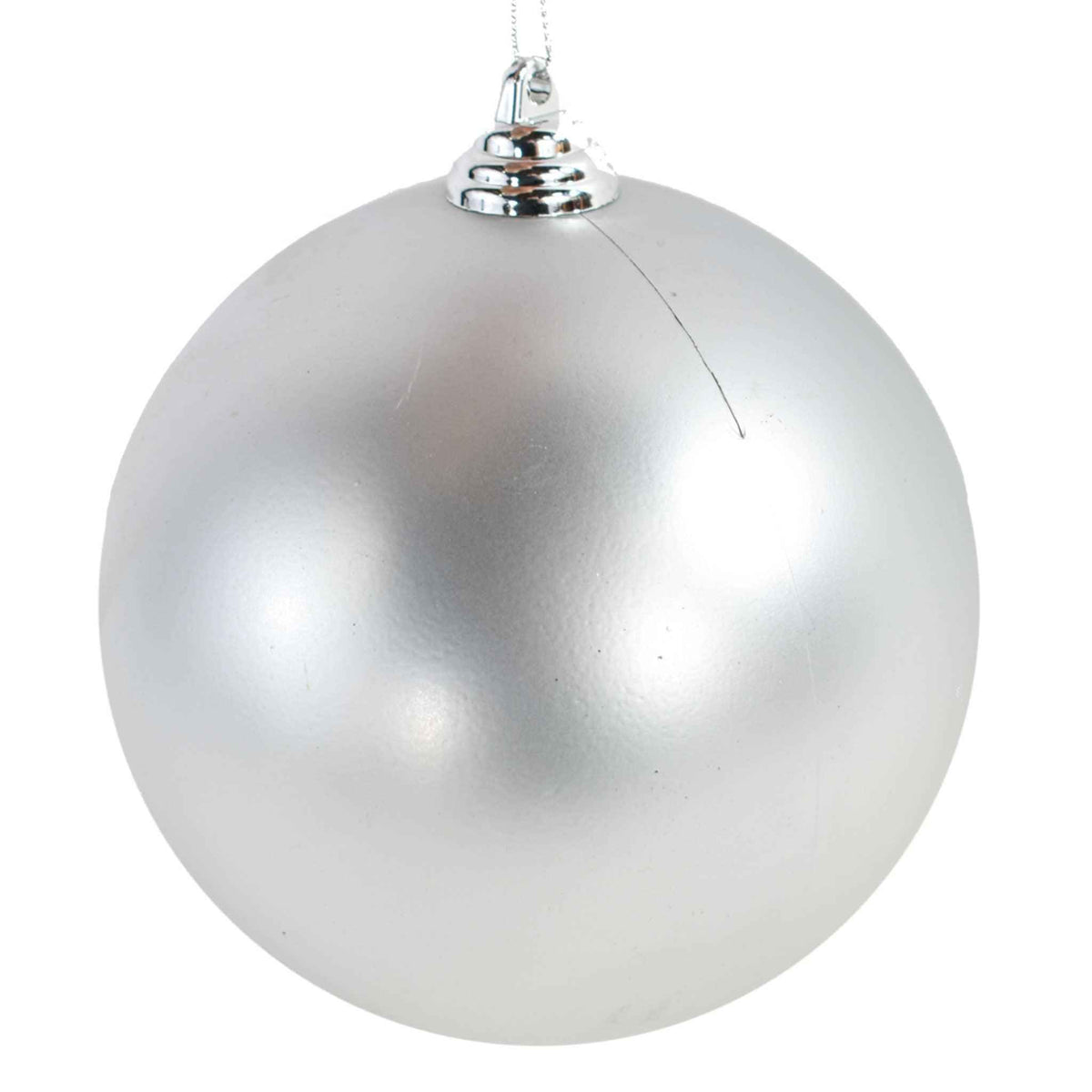 Matte Silver Ball Ornaments - Lee Display