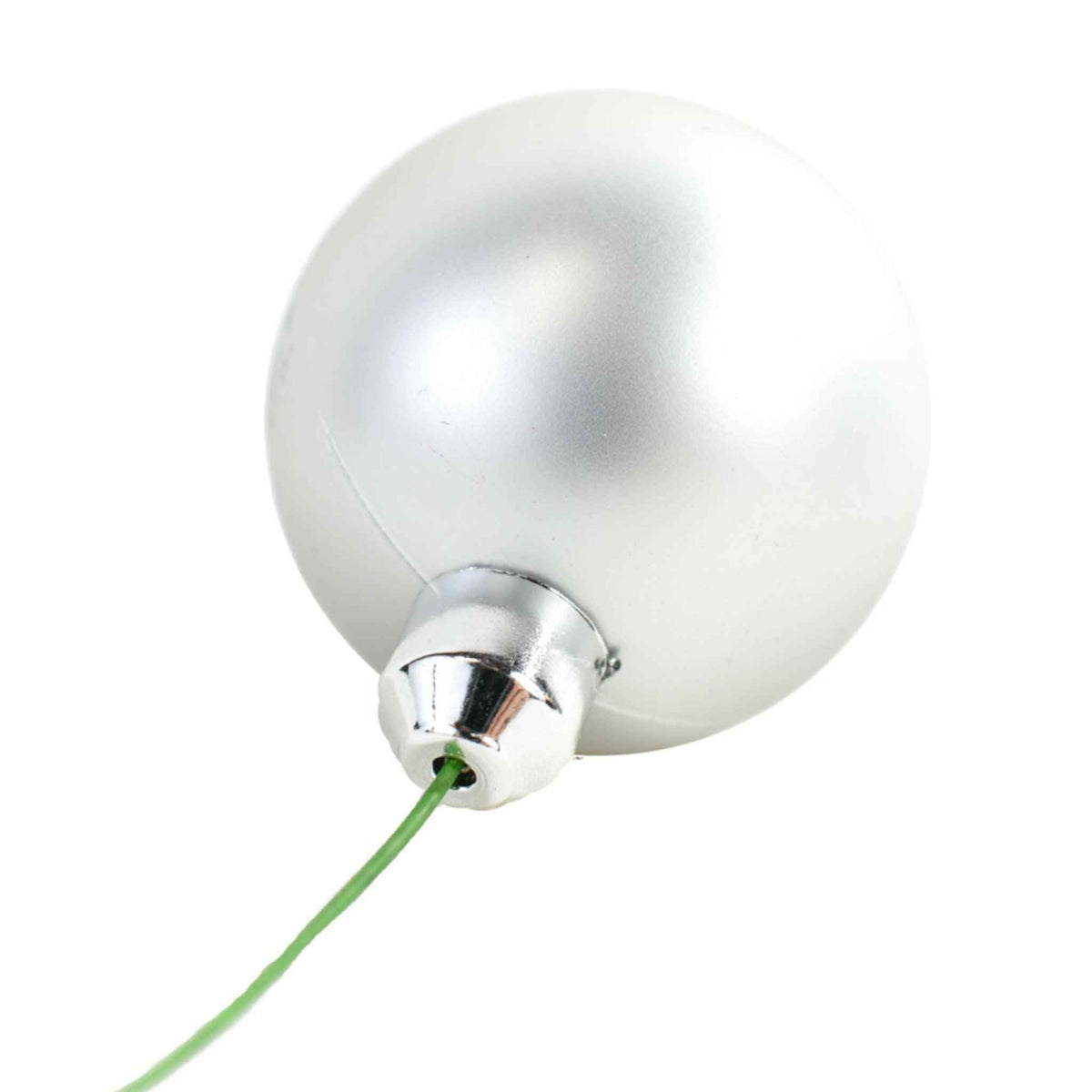 Matte Silver Ball Ornaments - Lee Display