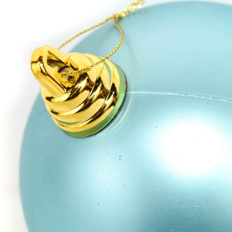 Matte Teal Ball Ornaments - Lee Display