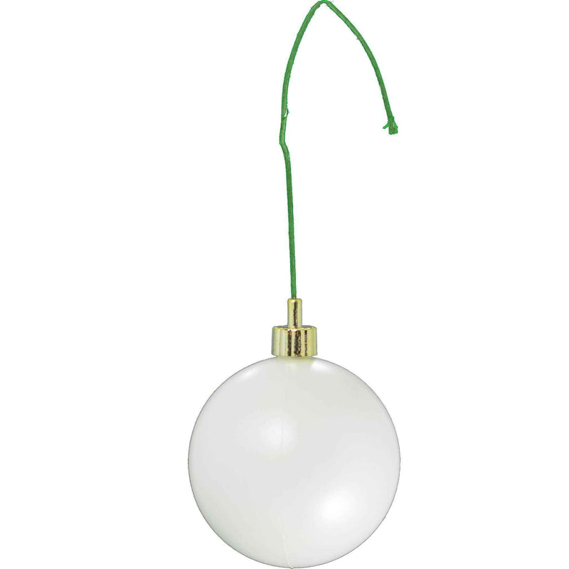 Matte White Ball Ornaments - Lee Display