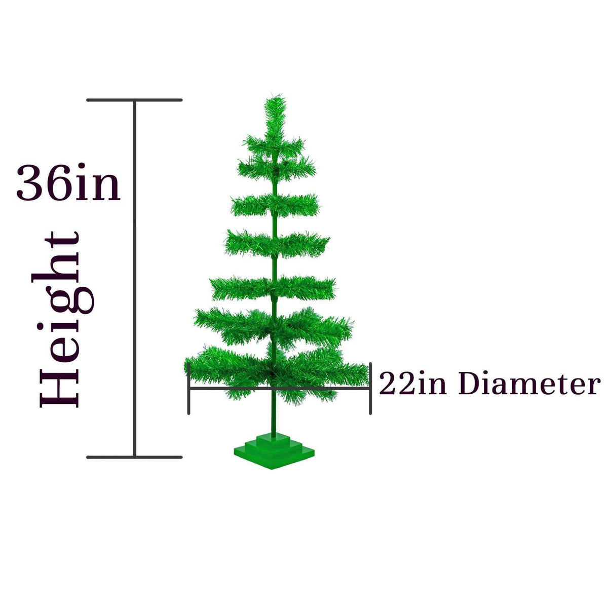 Metallic Green Christmas Tree - Lee Display