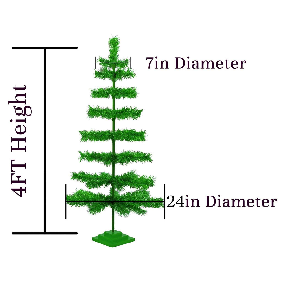 Metallic Green Christmas Tree - Lee Display