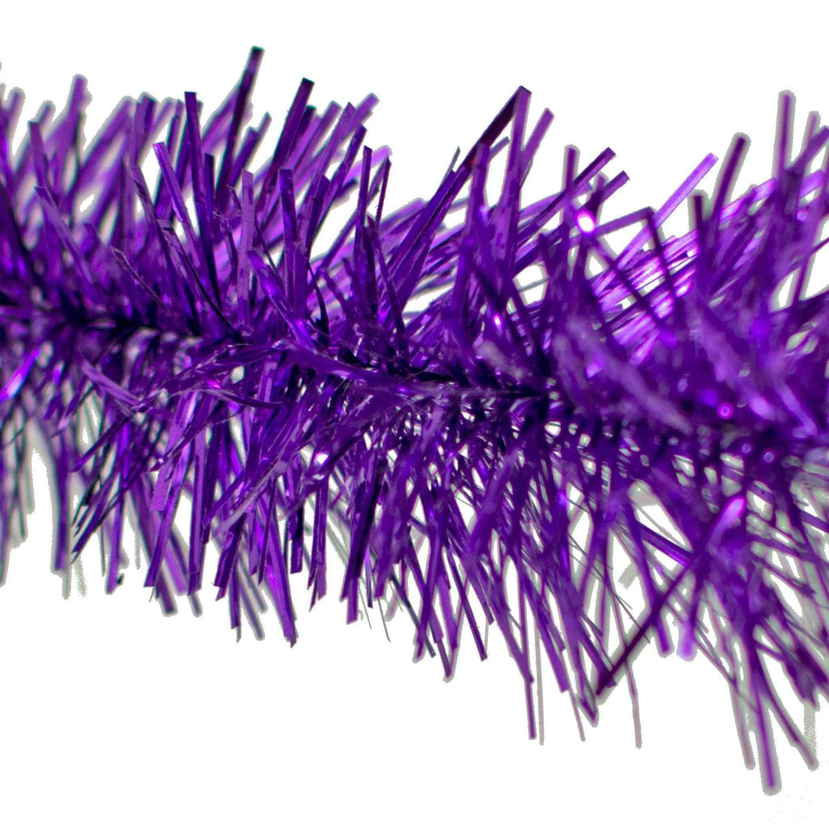 Metallic Purple Tinsel Garland - Lee Display