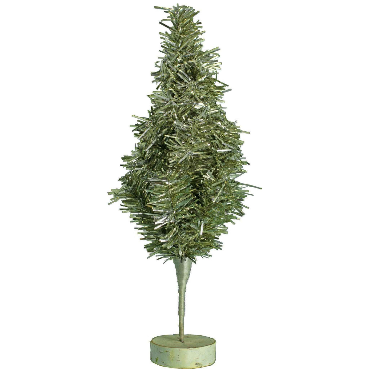 Mini Antique Silver Tinsel Christmas Tree - Lee Display