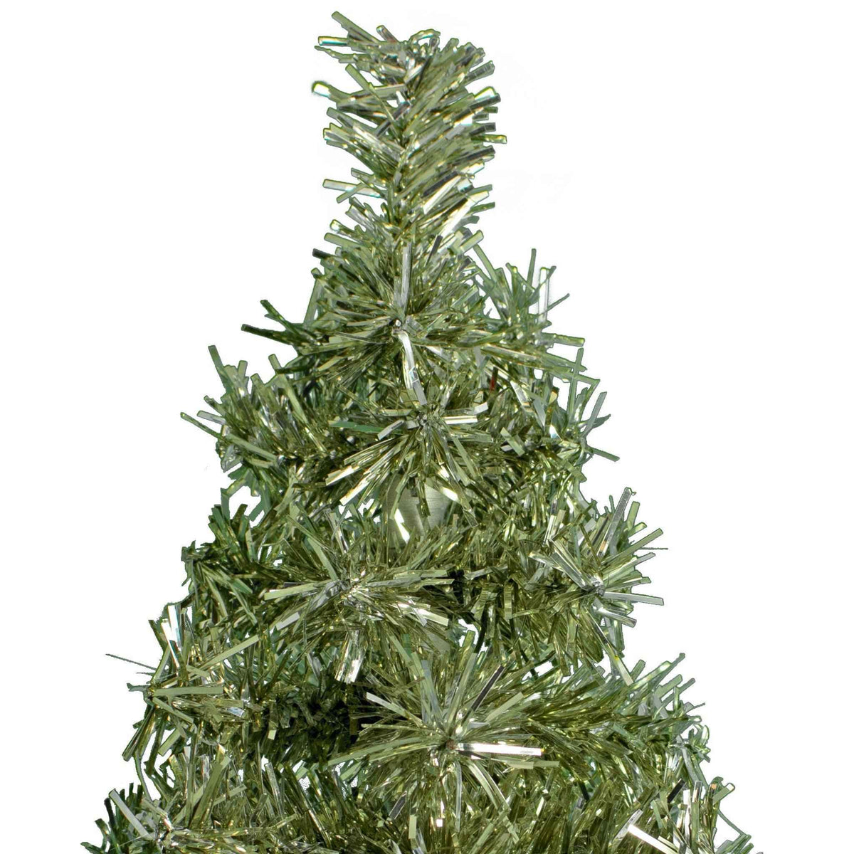 Mini Antique Silver Tinsel Christmas Tree - Lee Display