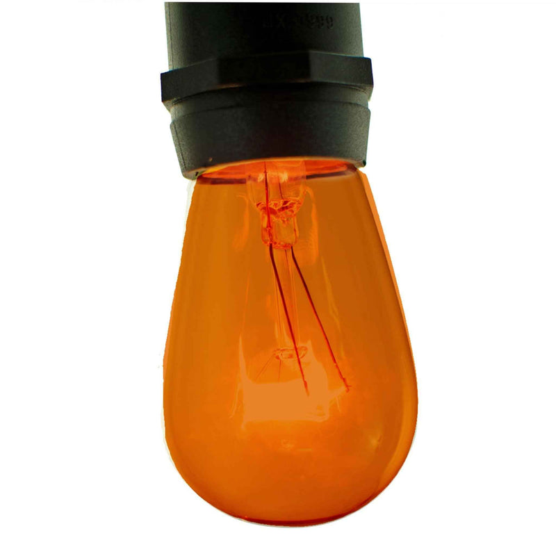Orange S14 Edison Light Bulbs - Lee Display