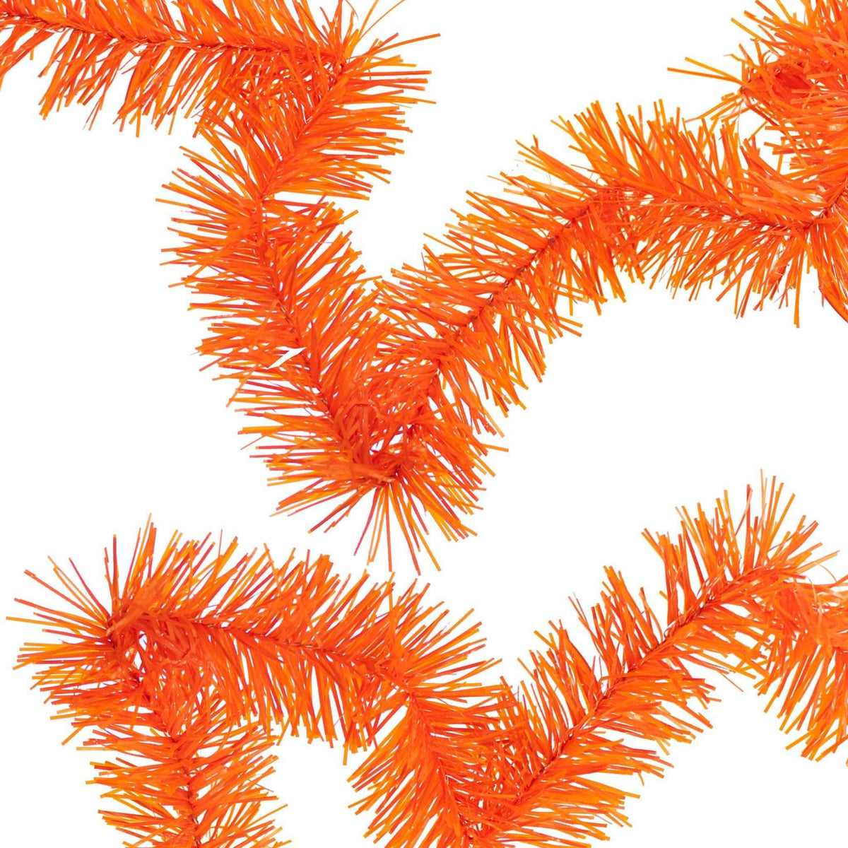 Orange Tinsel Garland - Lee Display