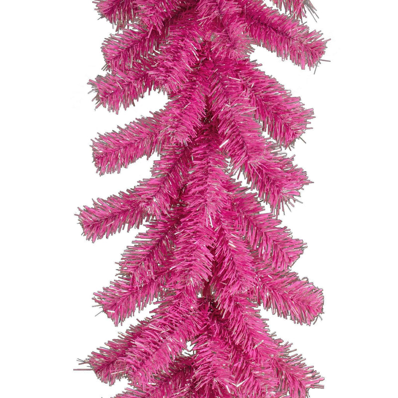 Pink and Silver Christmas Garland - Lee Display