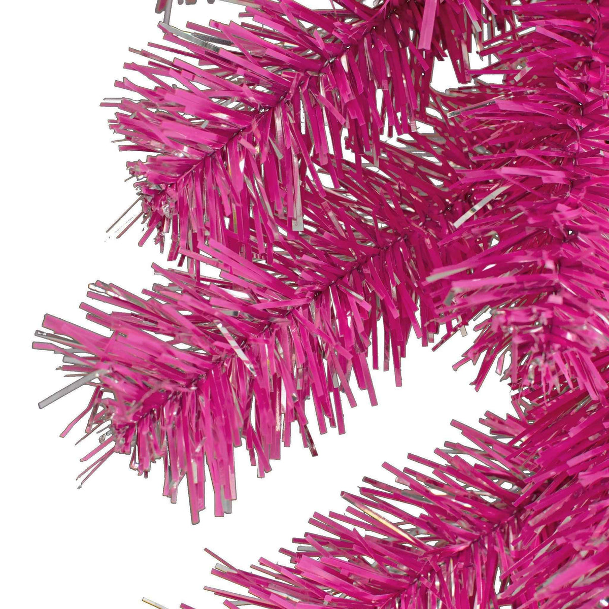 Pink and Silver Christmas Garland - Lee Display