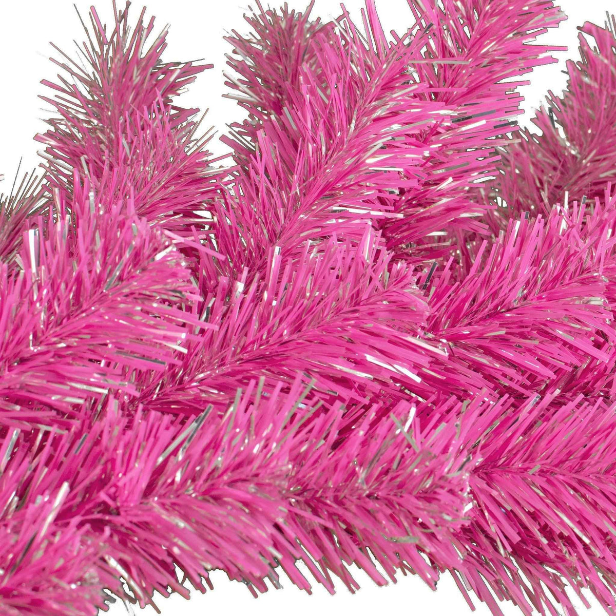 Pink and Silver Christmas Garland - Lee Display