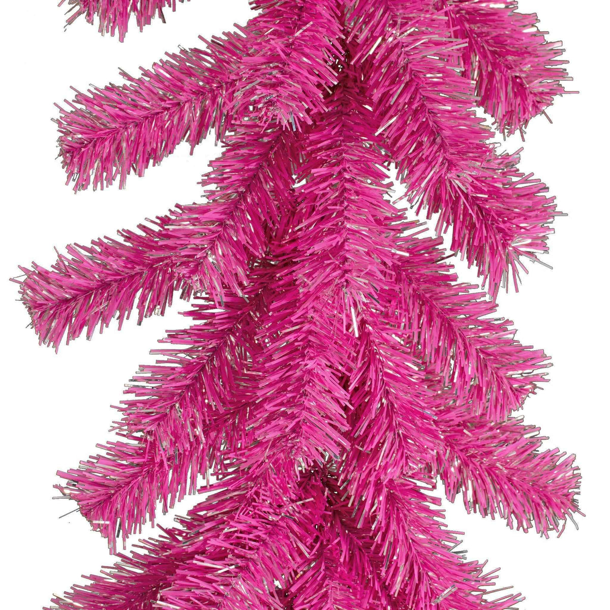 Pink and Silver Christmas Garland - Lee Display