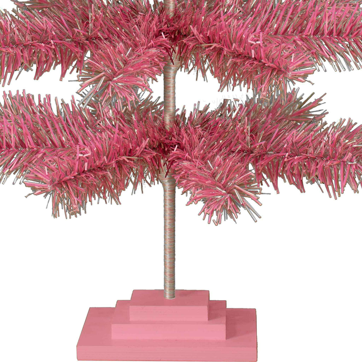 Pink & Silver Firework Christmas Tree - Lee Display