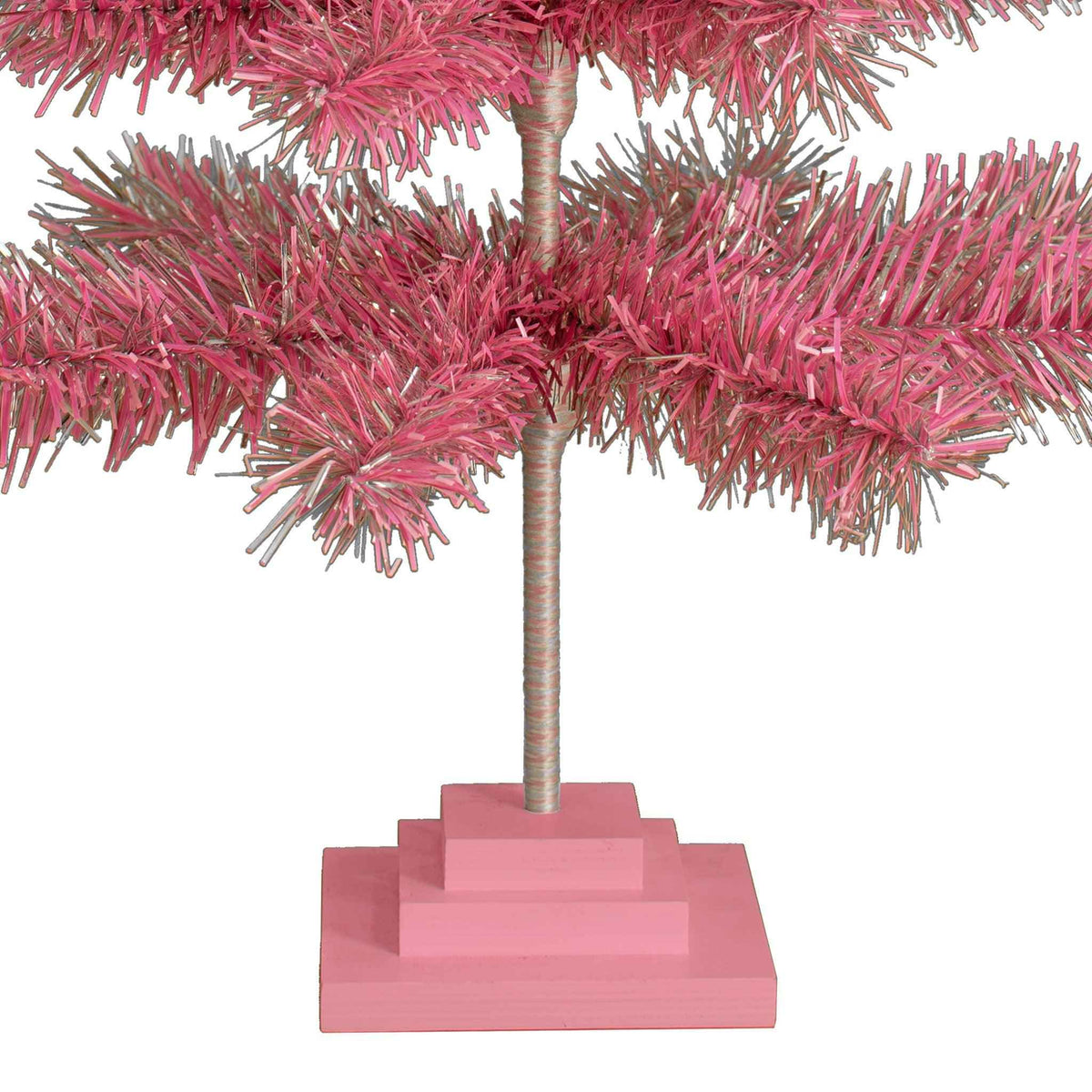 Pink & Silver Firework Christmas Tree - Lee Display