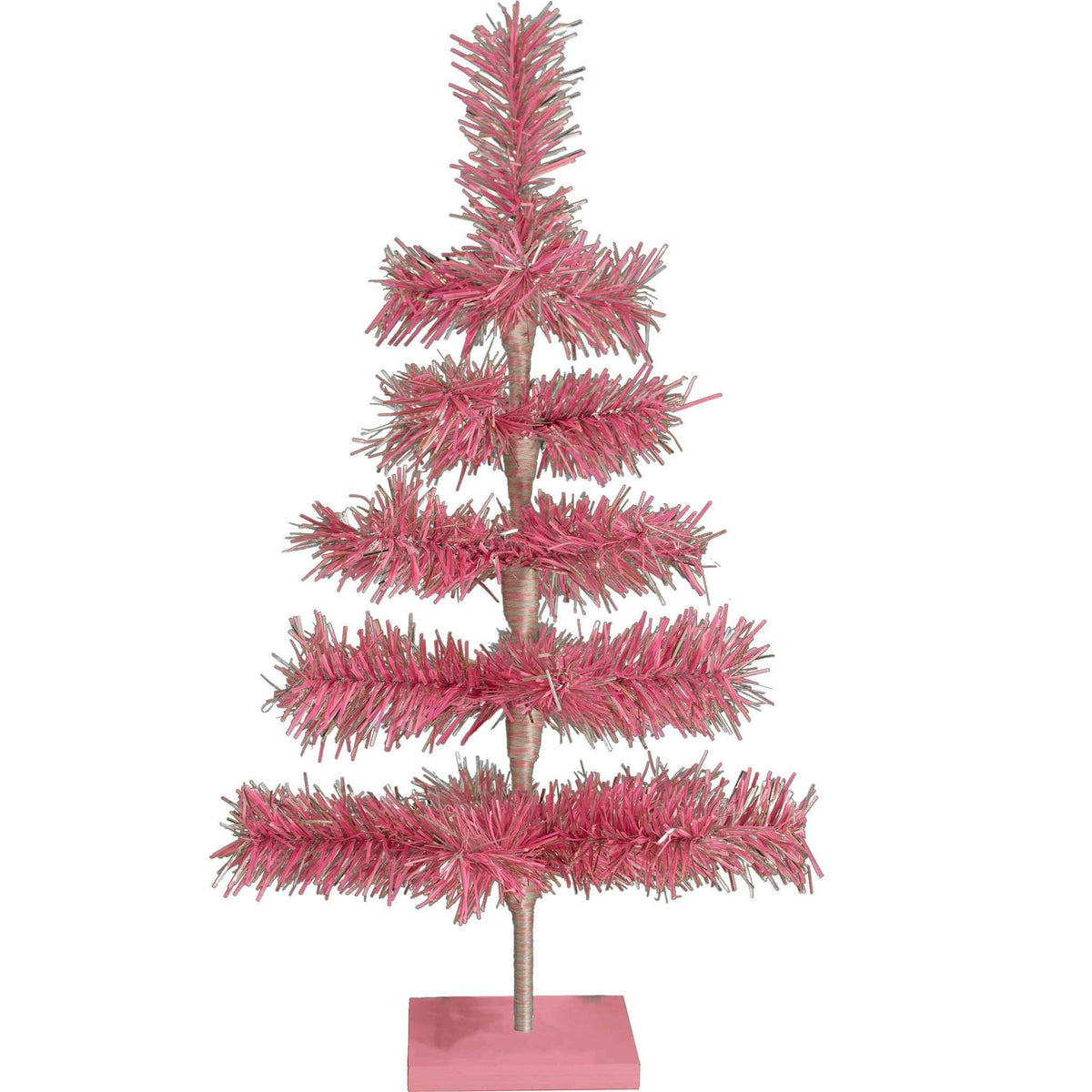 Pink & Silver Firework Christmas Tree - Lee Display