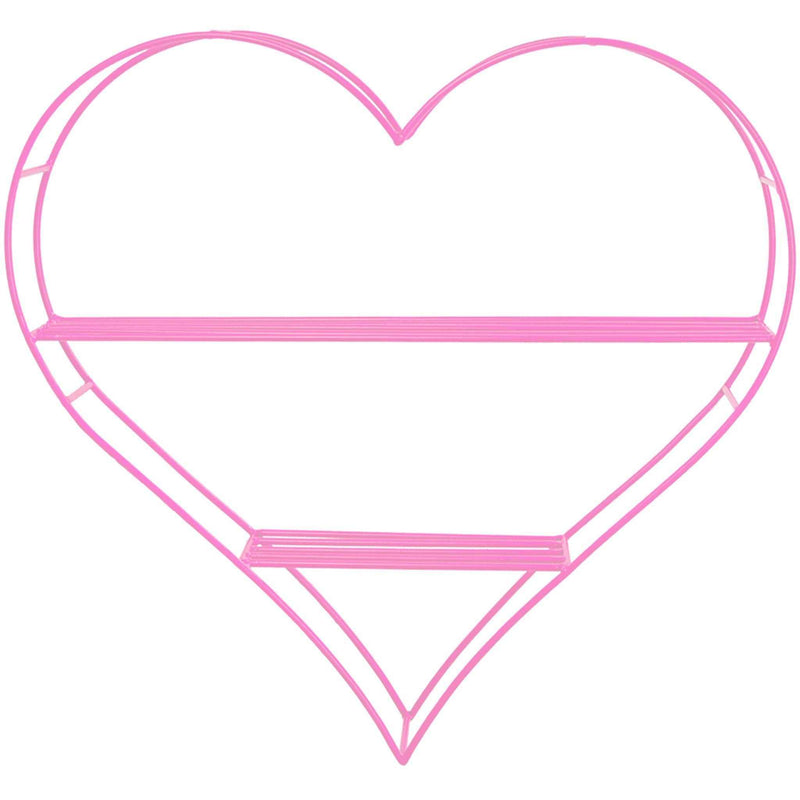 Pink Hanging Heart Book Shelf - Lee Display