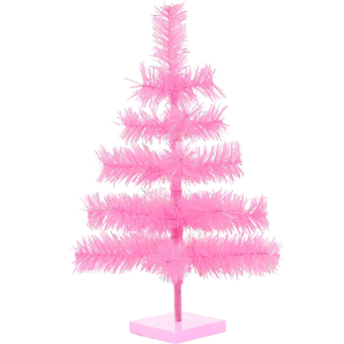 Pink Tinsel Christmas Tree - Lee Display