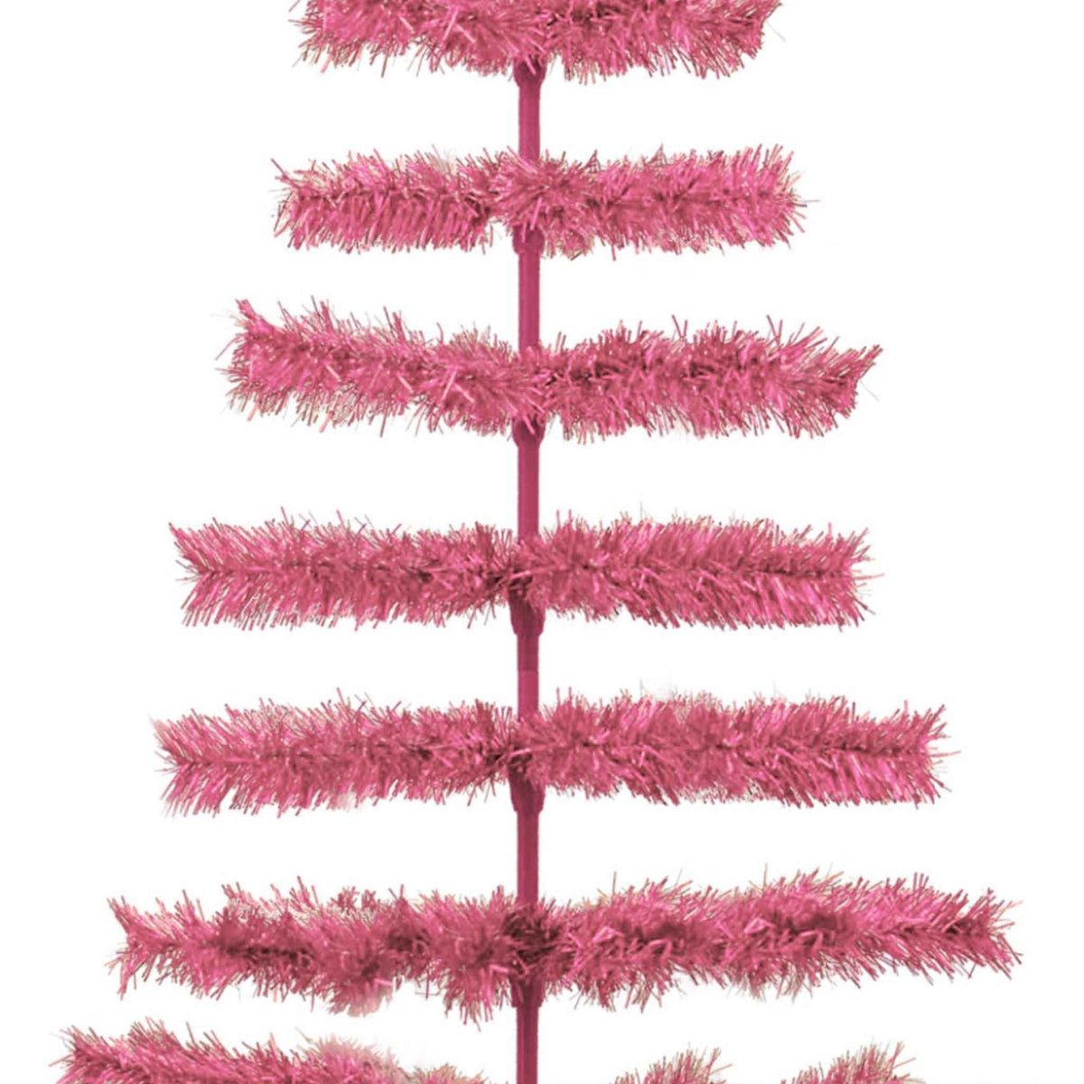 Pink Tinsel Christmas Tree - Lee Display